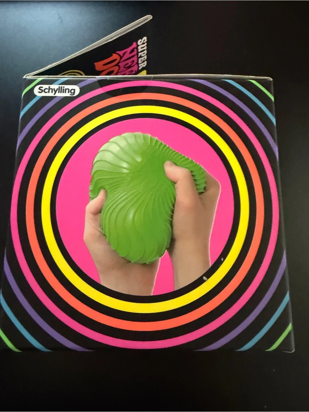 New Nee Doh Schylling Super Size Jumbo Textured Ripples Squishy Ball Purple Toy